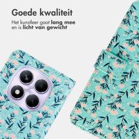 imoshion Design Bookcase Xiaomi Redmi Note 14 Pro (4G) - Blue Flowers
