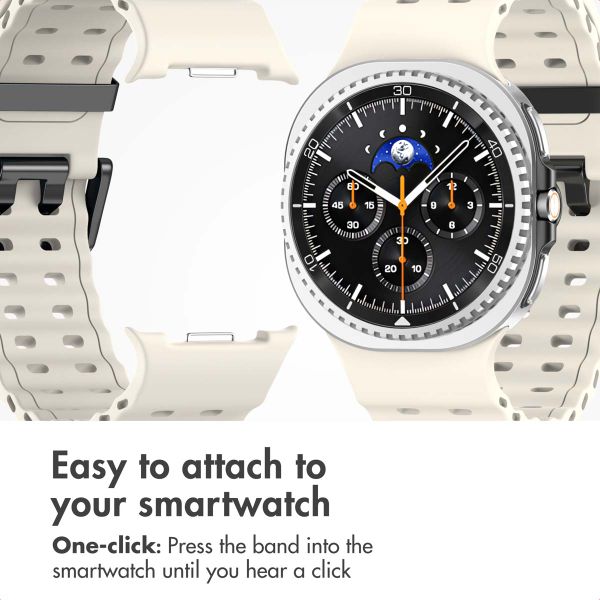 imoshion Ocean Silicone Band Samsung Galaxy Watch 9 (40/44mm) / Watch 8 (40/44mm) / Classic (46mm) - Starlight
