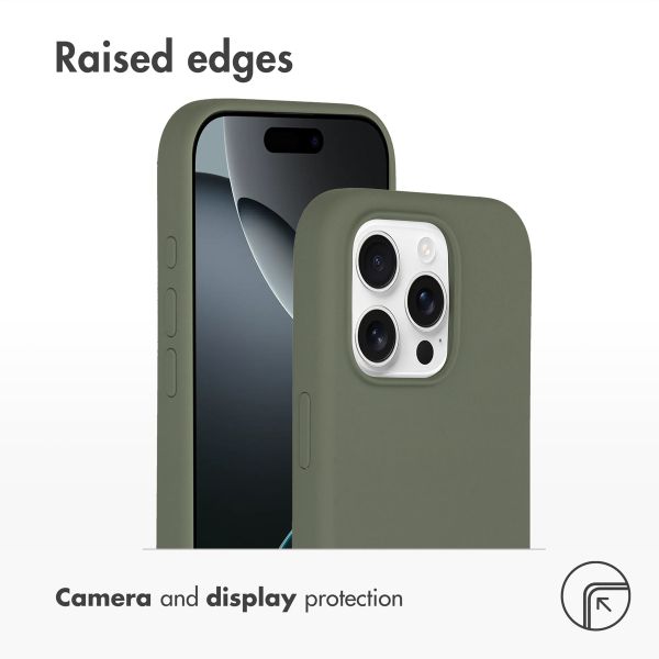 Accezz Liquid Silicone Back Cover with MagSafe Apple iPhone 16 Pro Max - Cooper Green