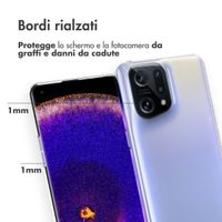 Accezz Clear Backcover Oppo Find X5 Pro 5G - Transparant