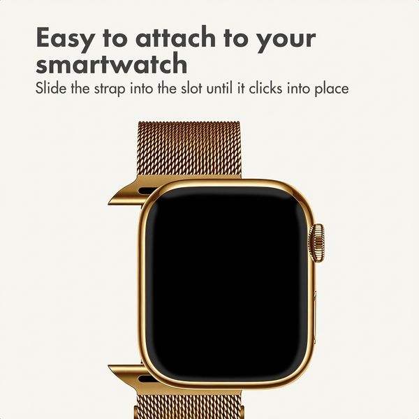 imoshion Milanese Magnetic Band Apple Watch | 44/45/46/49 mm - Gold