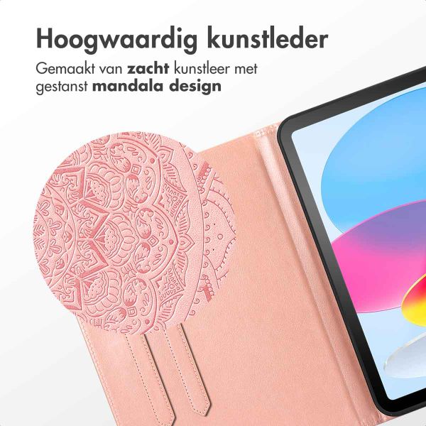 imoshion Mandala Bookcase Apple iPad Air 11 inch (2025) M3 / (2024) M2 / Air 5 (2022) / Air 4 (2020) - Rose Gold