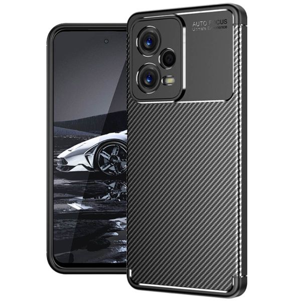 imoshion Carbon Softcase Backcover Xiaomi Redmi Note 12 Pro - Zwart