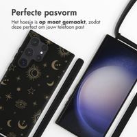 imoshion Siliconen design hoesje met koord Samsung Galaxy S23 Ultra - Sky Black