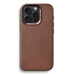 Woodcessories Bio Leather Case MagSafe iPhone 16 Pro - Brown