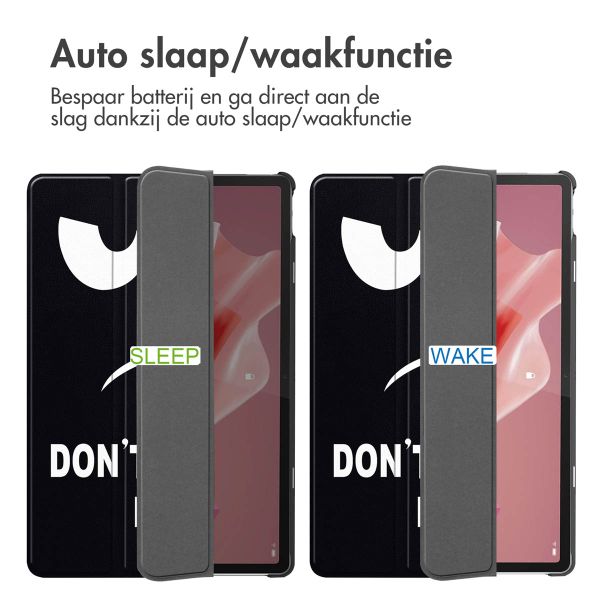 imoshion Design Trifold Bookcase Lenovo Tab P12 - Don't touch