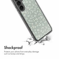 imoshion Design hoesje Samsung Galaxy S23 FE - Smoke Green Flowers