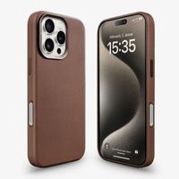 Woodcessories Bio Leather Case MagSafe iPhone 16 Pro - Brown