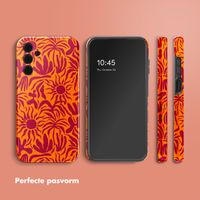 Selencia Vivid Tough Backcover Samsung Galaxy A15 - Tropical Vibes Apricot