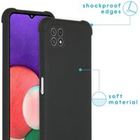 imoshion Color Backcover met koord Samsung Galaxy A22 (5G) - Zwart