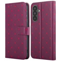 imoshion Design Bookcase Samsung Galaxy A57 (5G) - Crush Check Coral Dust