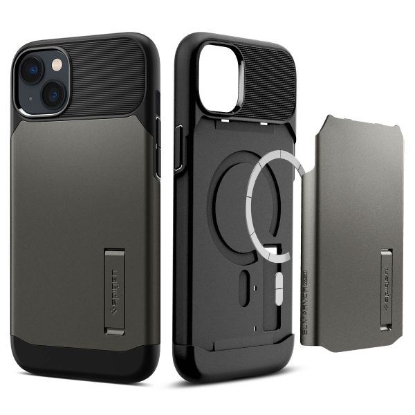 Spigen Slim Armor Backcover MagSafe iPhone 14 - Gunmetal