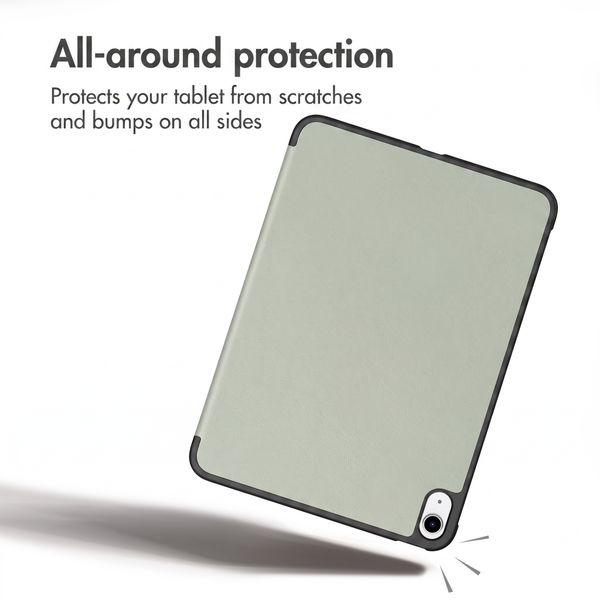 imoshion Trifold Book Case Apple iPad 11 (2025) 11 inch A16 / iPad 10 (2022) 10.9 inch - Light Green