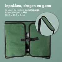 imoshion Reistafel - tablethouder auto - 7 opbergvakken - inclusief 2 kleurplaten - Groen