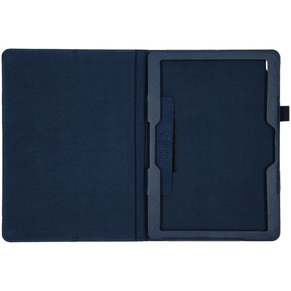 Effen Bookcase Lenovo Tab M10 - Donkerblauw