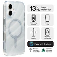 ZAGG Milan Snap Case met MagSafe iPhone 16 - Swirl Glitter