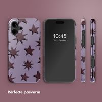 Selencia Vivid Tough Backcover met MagSafe iPhone 16 - Stars Plum Lilac