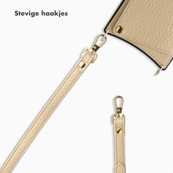 Selencia Crossbody telefoonkoord - Beige