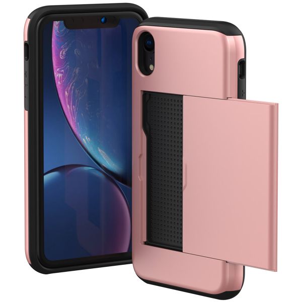 imoshion Backcover met pasjeshouder iPhone Xr - Rosé Goud