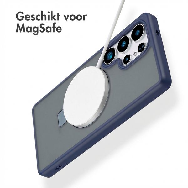Accezz Ring Stand Backcover met MagSafe Samsung Galaxy S25 Ultra - Blauw
