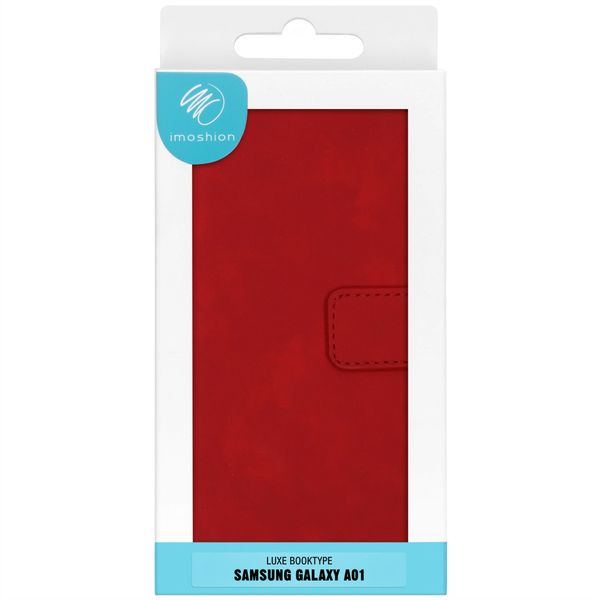 imoshion Luxe Bookcase Samsung Galaxy A01 - Rood