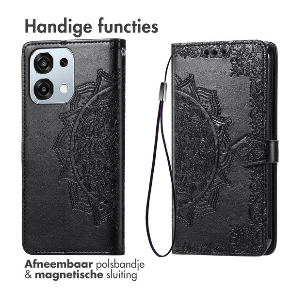 imoshion Mandala Bookcase Oppo A6 Pro (5G) - Zwart