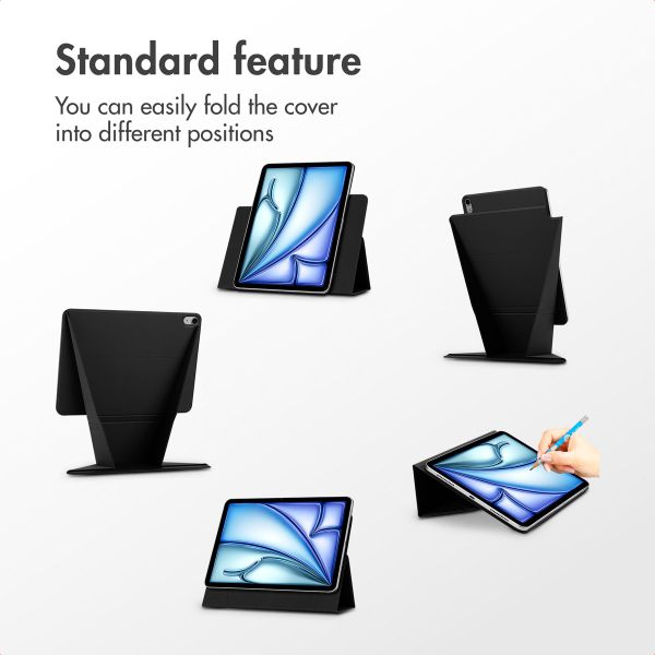 Accezz High Stand Tablet Case Apple iPad Air 11 inch (2026) M4 / (2025) M3 / (2024) M2 / Air 5 (2022) / Air 4 (2020) - Black