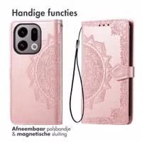 imoshion Mandala Bookcase Oppo Find X9 - Rose Gold