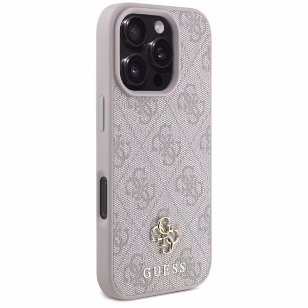 Guess 4G Metal Logo Backcover MagSafe Apple iPhone 16 Pro Max - Roze