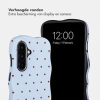 Selencia Vivid Wavy Backcover met MagSafe Samsung Galaxy A57 (5G) - Happy Dots Digital Sky