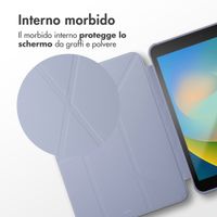 imoshion Origami Bookcase Apple iPad 9 (2021) 10.2 inch / iPad 8 (2020) 10.2 inch / iPad 7 (2019) 10.2 inch - Lavender