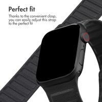 Accezz Magnetic genuine leather band Apple Watch | 44/45/46/49 mm - Black
