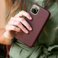 Selencia Gaia Slang Backcover Apple iPhone 13 Pro - Donkerrood