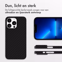 Accezz MagSafe Kevlar Backcover Apple iPhone 13 Pro - Zwart