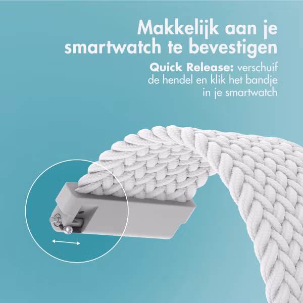 imoshion Nylon geweven bandje - Universeel 20 mm aansluiting - Wit