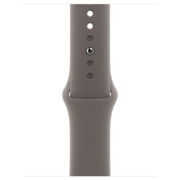 Apple Sport Band Apple Watch Series 1 t/m 9 / SE (38/40/41 mm) | Series 10 / 11 (42 mm) - Maat M/L - Clay