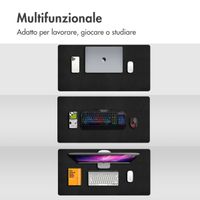 imoshion Bureau onderlegger 90 x 45 cm - M - Zwart