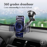 imoshion Telefoonhouder auto - Verstelbaar - Universeel - Carbon - Dashboard / Raam - Zwart