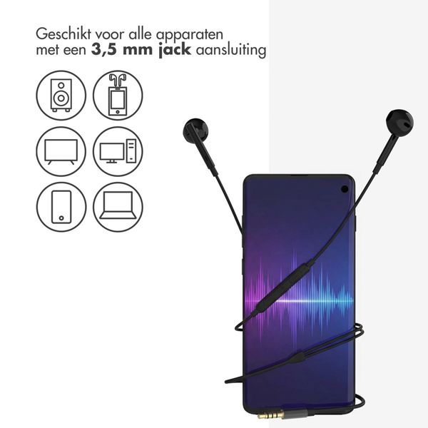 imoshion Oordopjes - Bedrade oordopjes - Met AUX / 3,5 mm Jack aansluiting - Zwart