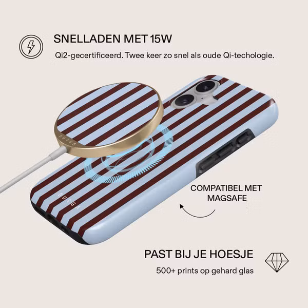 Burga Draadloze Magnetische Oplader - MagSafe en Qi2 - Offline / Gold