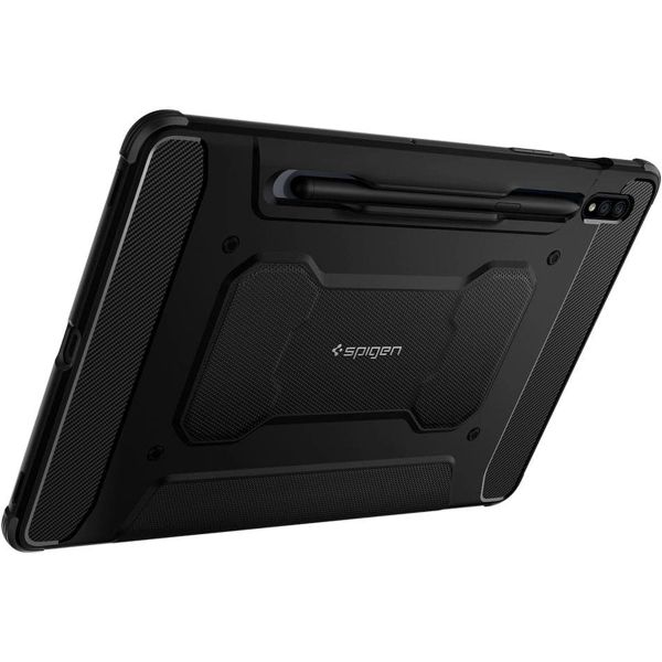 Spigen Rugged Armor Pro Bookcase Samsung Galaxy Tab S8 / S7 - Zwart