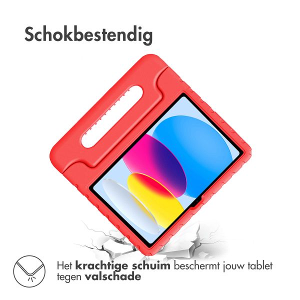 imoshion Kidsproof Backcover met handvat iPad 11 (2025) 11 inch / iPad 10 (2022) 10.9 inch - Rood