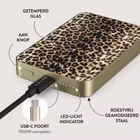 Burga Magnetic Powerbank 5.000 mAh - Geschikt voor MagSafe en Qi2 | Player - Gold