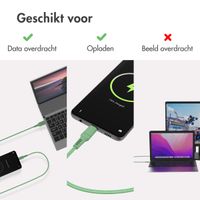 imoshion Braided USB-C naar USB kabel - 1 meter - Groen