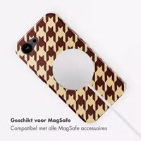 Selencia Vivid Backcover met MagSafe Apple iPhone 16e - Pied-de-Poule