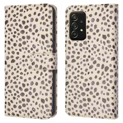 imoshion Design Bookcase Samsung Galaxy A52(s) (5G/4G) - Black And White Dots