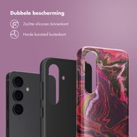 Selencia Vivid Backcover Samsung Galaxy S24 - Marble Purple