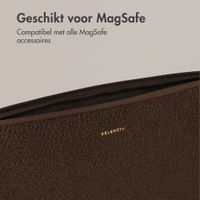 Selencia Teddy Laptop hoes 13-14 inch - Laptopsleeve - Choco Brown