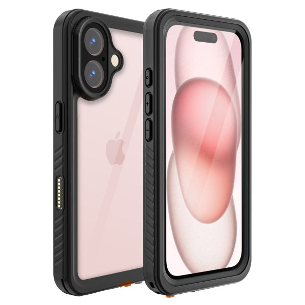 Redpepper Dot Plus Waterproof Backcover iPhone 16 - Zwart