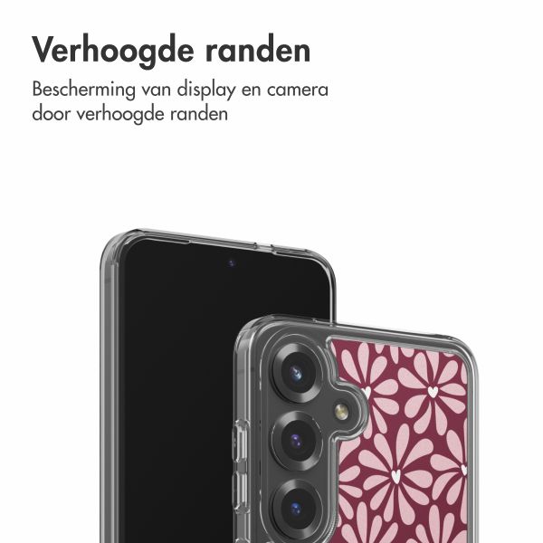 imoshion Design hoesje Samsung Galaxy S25 - Bloom Love Blush